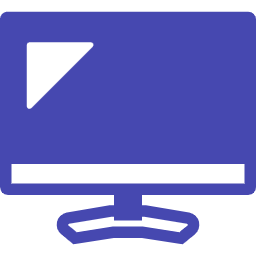 PCモニターのアイコン素材